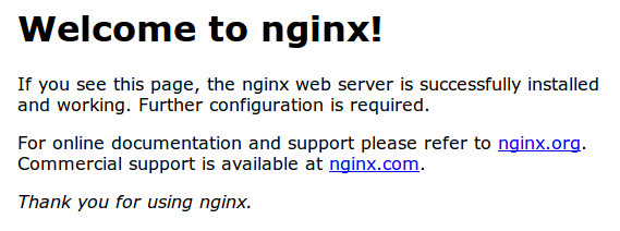 nginx default